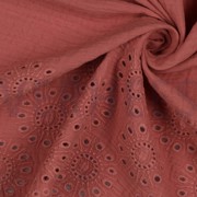 DOUBLE GAUZE BORDER 1-SIDE BLUSH (thumbnail) #3