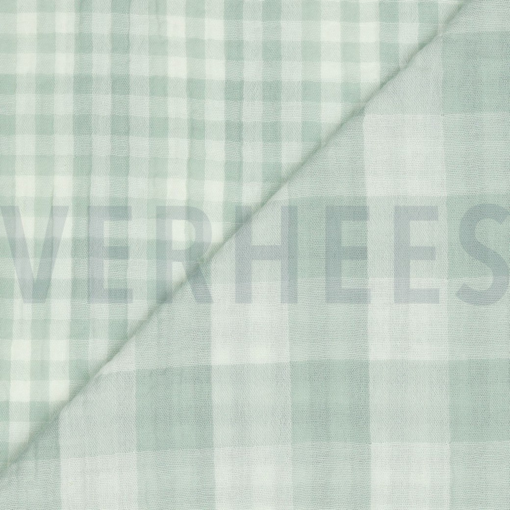 DOUBLE GAUZE DOUBLE SIDED CHECKS NILE #3