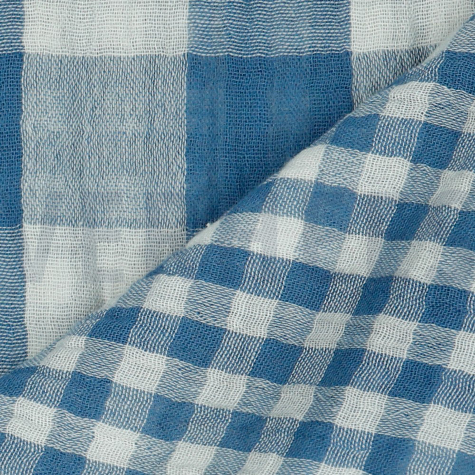 DOUBLE GAUZE DOUBLE SIDED CHECKS INDIGO (high resolution) #3