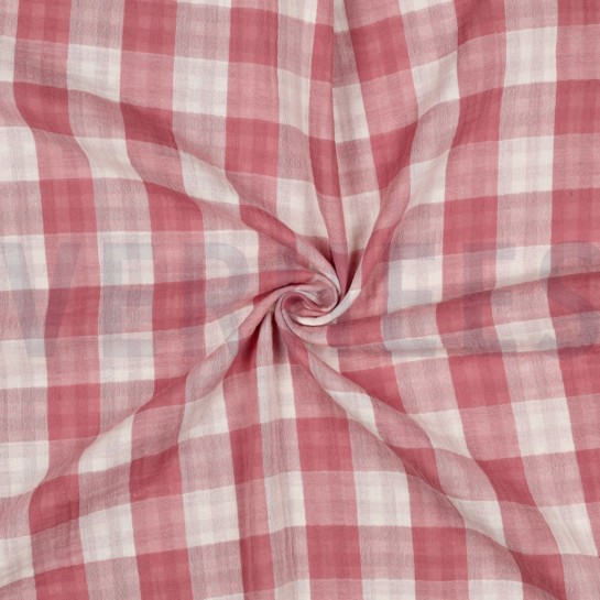 MUSSELIN DOPPELSEITIG KAROS MAUVE #7