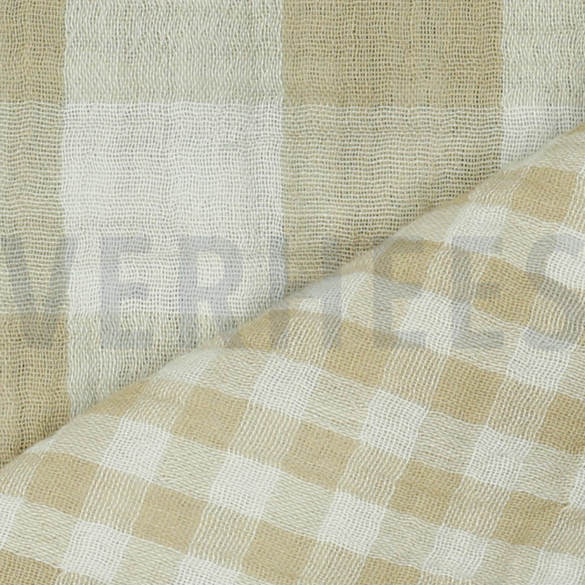 DOUBLE GAUZE DOUBLE SIDED CHECKS BEIGE (high resolution) #3