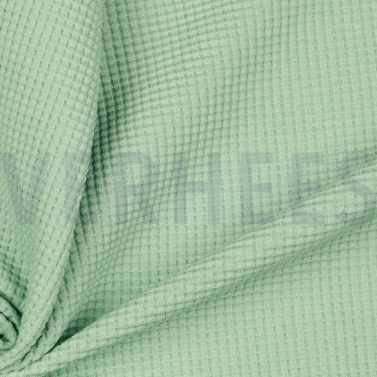 WAFFLE JERSEY GOTS LIGHT GREEN #7