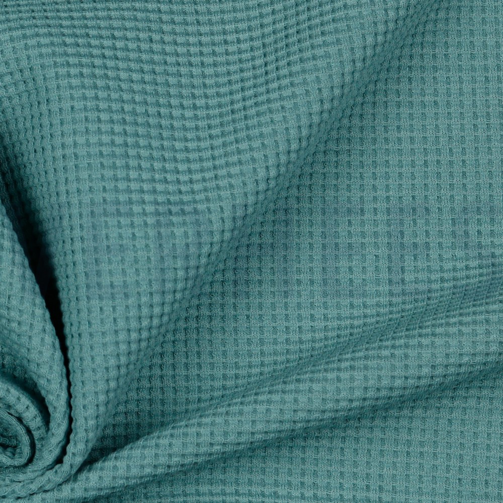WAFFLE JERSEY GOTS DARK AQUA (high resolution) #3