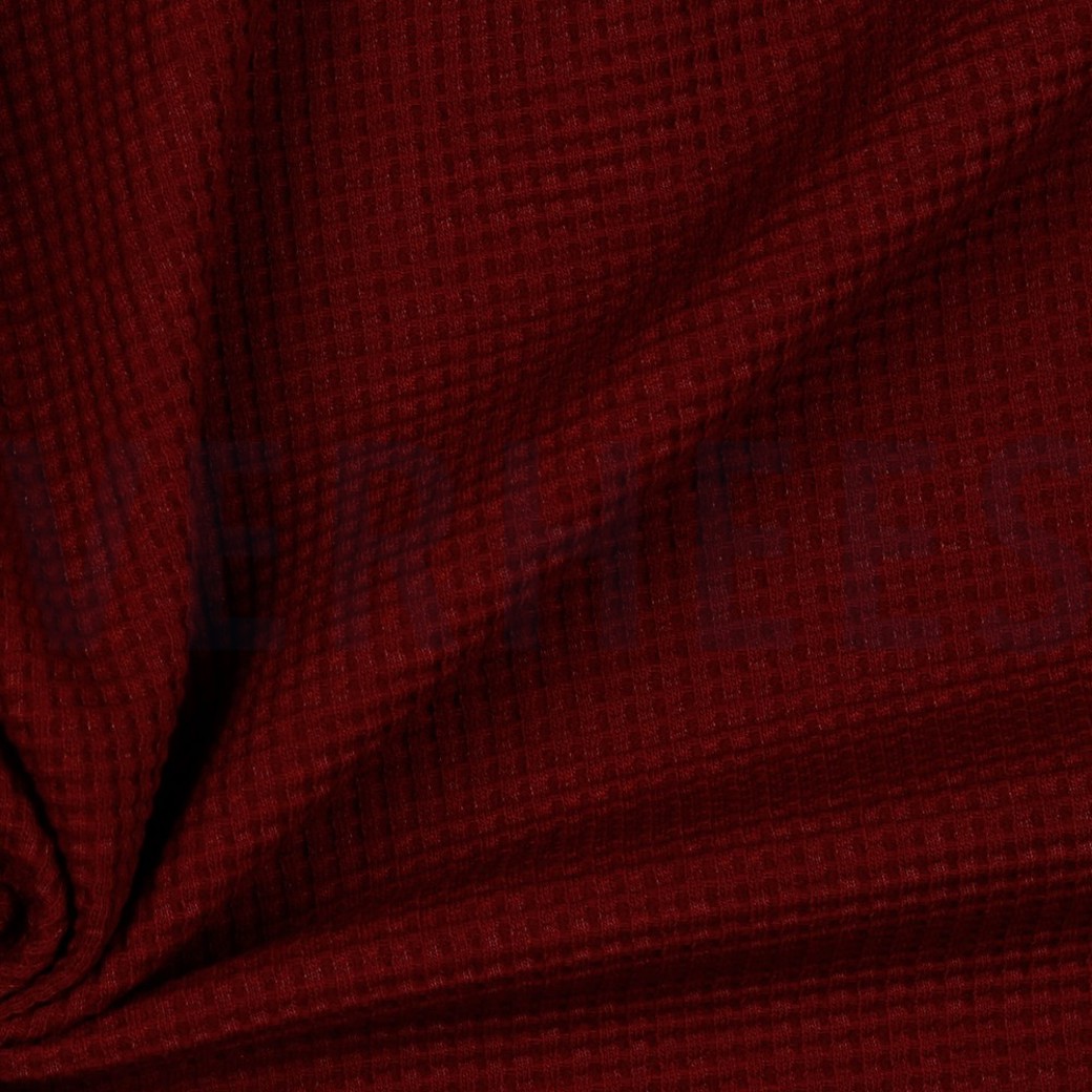 WAFFLE JERSEY GOTS BORDEAUX #3