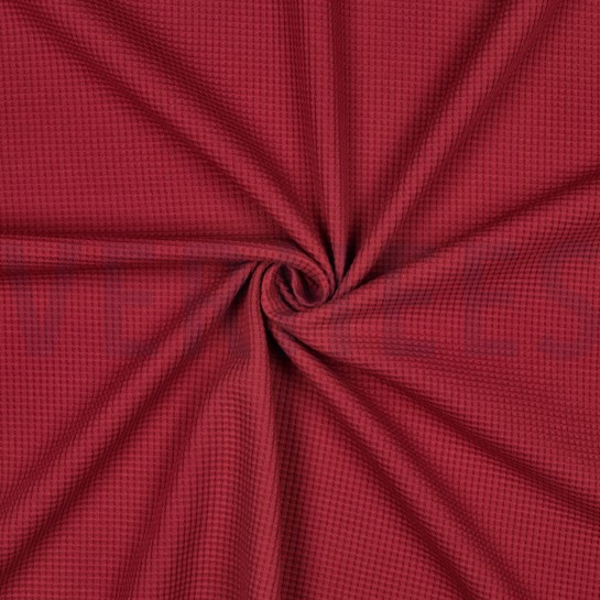 WAFFLE JERSEY GOTS BORDEAUX #7