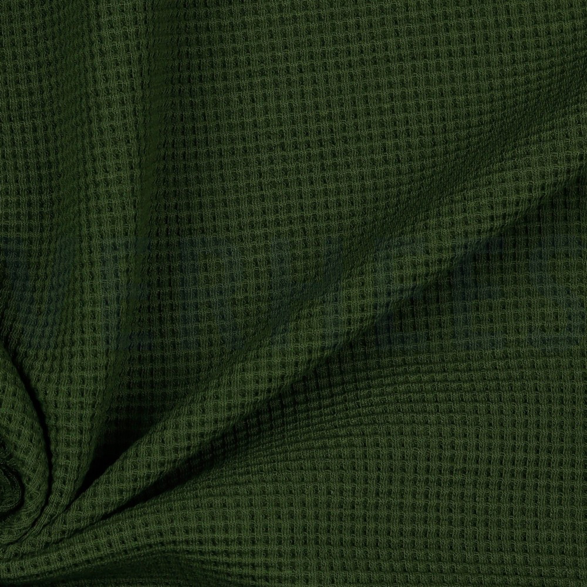 WAFFLE JERSEY GOTS ARMY GREEN (high resolution) #3