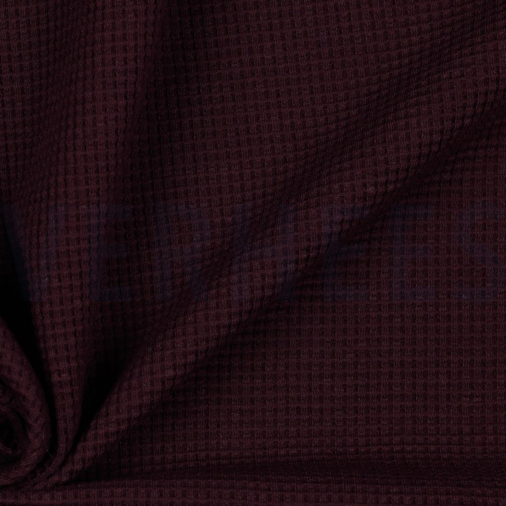 WAFFLE JERSEY GOTS AUBERGINE #3