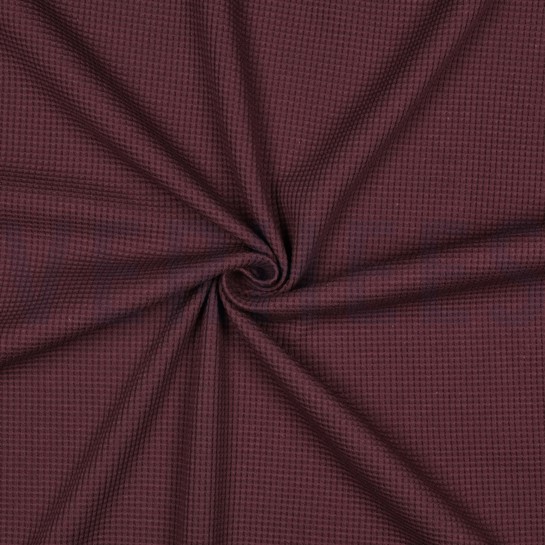 WAFFLE JERSEY GOTS AUBERGINE #7