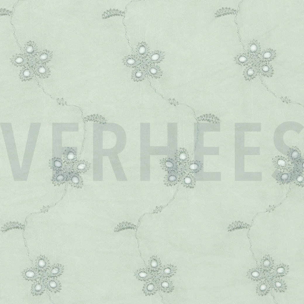 WASHED EMBROIDERY GREEN #3