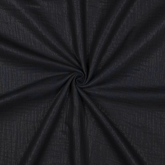 DOUBLE GAZE DE COTON FOIL NOIR #7