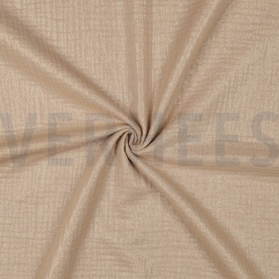 DOUBLE GAUZE FOIL BEIGE #7