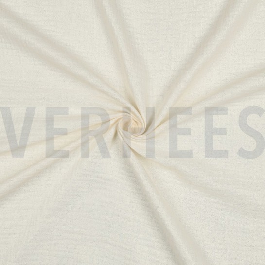 DOUBLE GAUZE FOIL ECRU #7