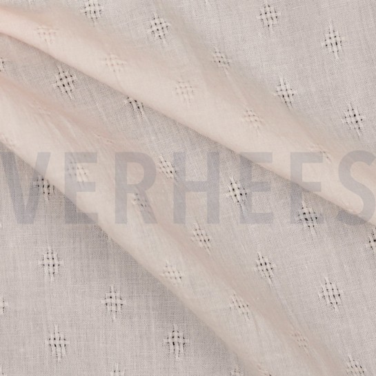 COTTON DOBBY WASHED LIGHT ROSE #7