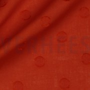 COTTON JACQUARD DOTS BRIQUE (thumbnail) #3