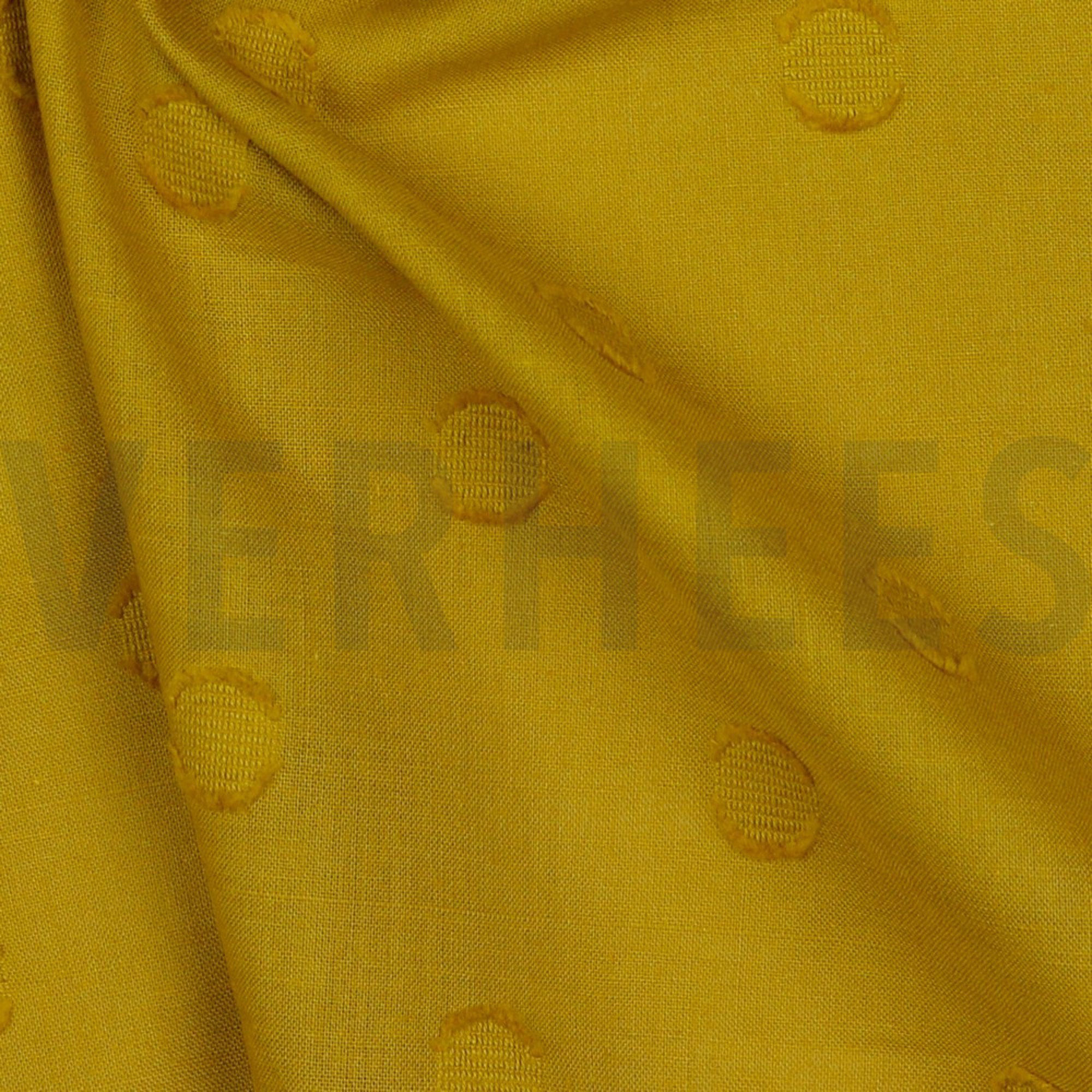 COTTON JACQUARD DOTS OCHRE (high resolution) #3