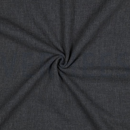 MUSSELIN MELANGE DUNKELGRAU MELIERT #7