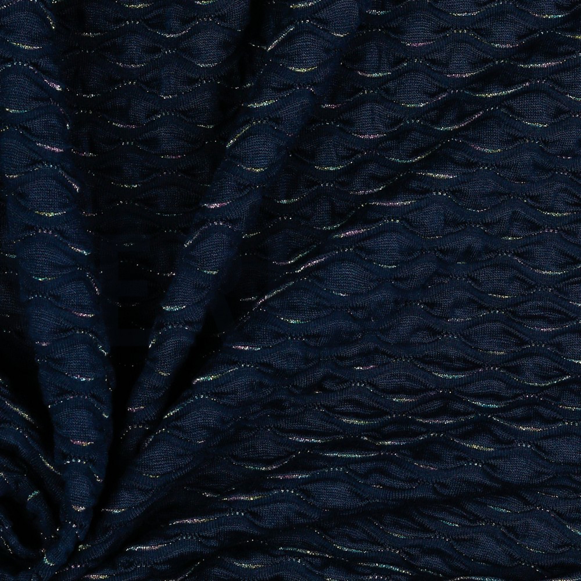 JACQUARD JERSEY LUREX NAVY (high resolution) #3