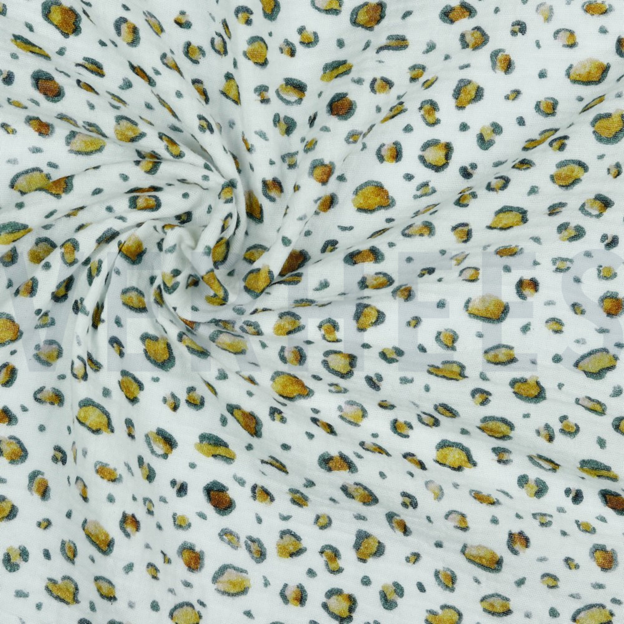 DOUBLE GAUZE DIGITAL ANIMAL SKIN WHITE (high resolution) #3