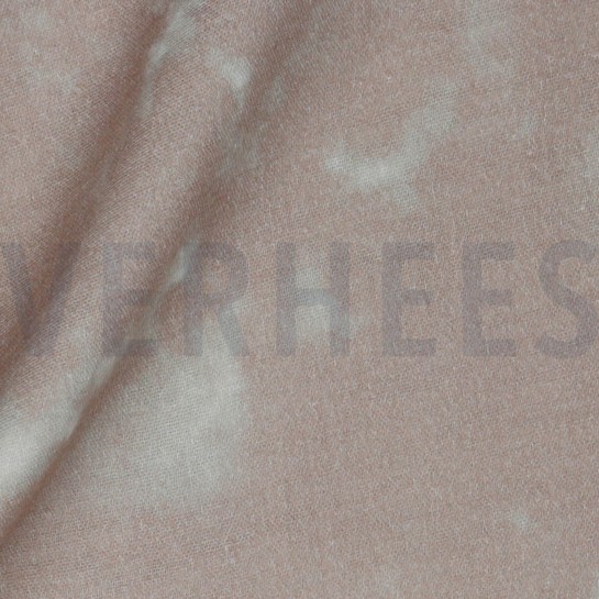 DOUBLE GAZE DE COTON TIE DYE ROSÉ PÂLE #7