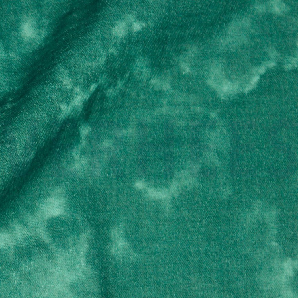 DOUBLE GAUZE DIGITAL TIE DYE DARK CYAN #3