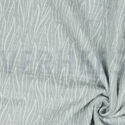 DOUBLE GAUZE LEAVES LIGHT GREY (thumbnail) #3