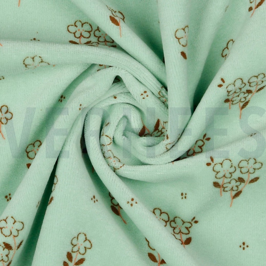 NICKY SMALL FLOWERS MINT #3