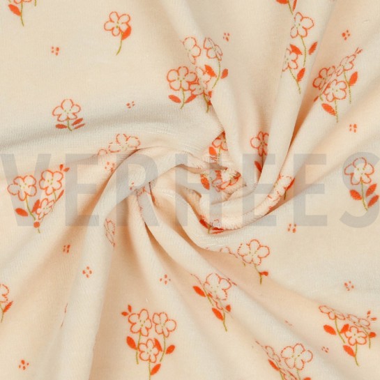 NICKY VELOURS BLUMEN HELL LACHS #7