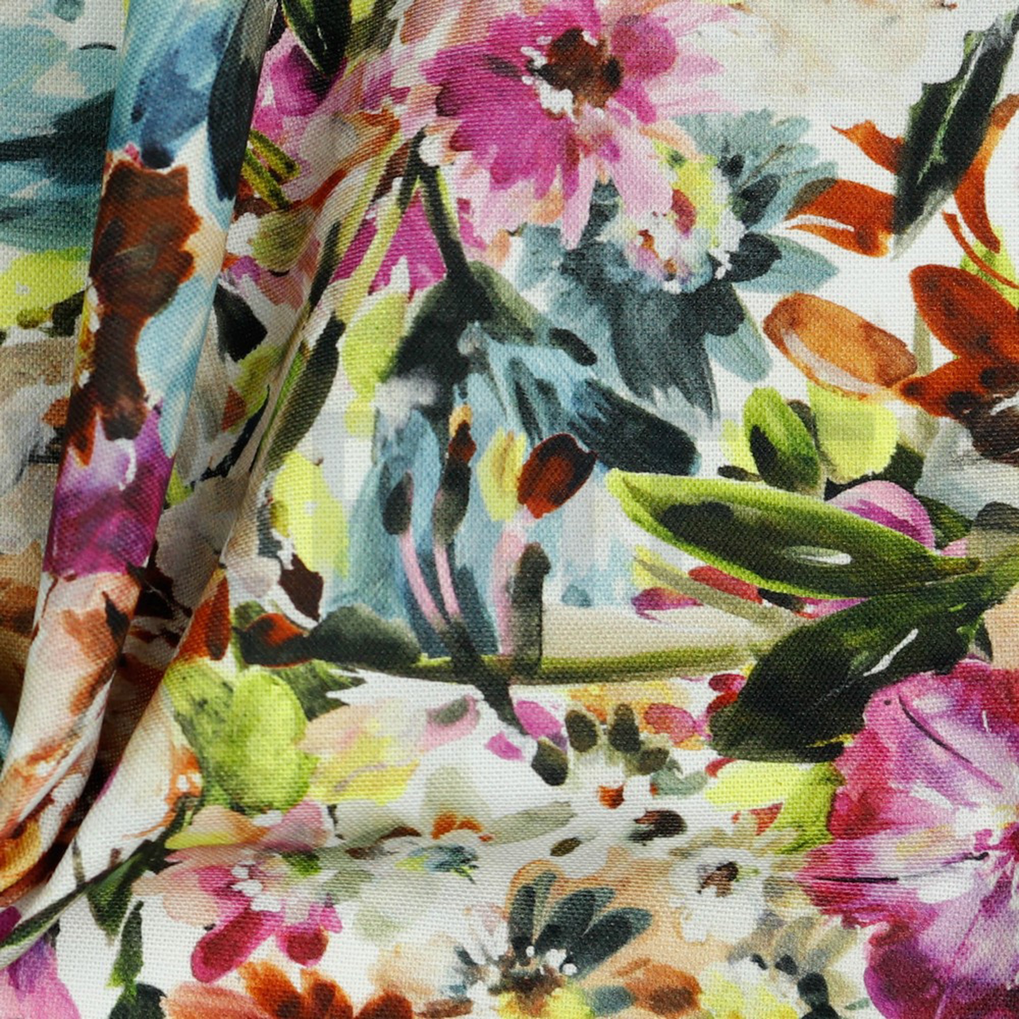 CANVAS DIGITAL PAINTED FLOWERS WHITE/FUCHSIA (high resolution) #3