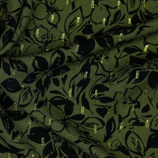 VISCOSE LUREX FLEURS CORNICHON #7