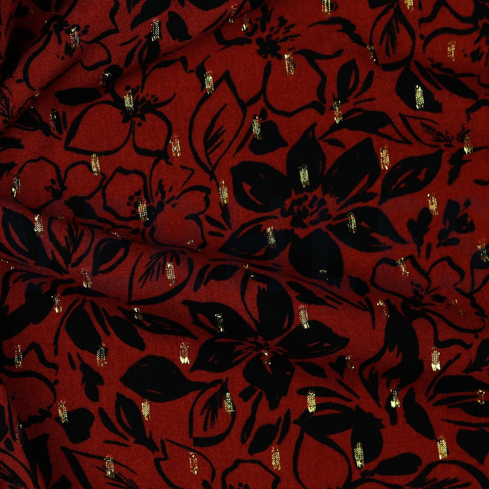 VISCOSE LUREX FLOWERS TERRA COTTA (high resolution) #3