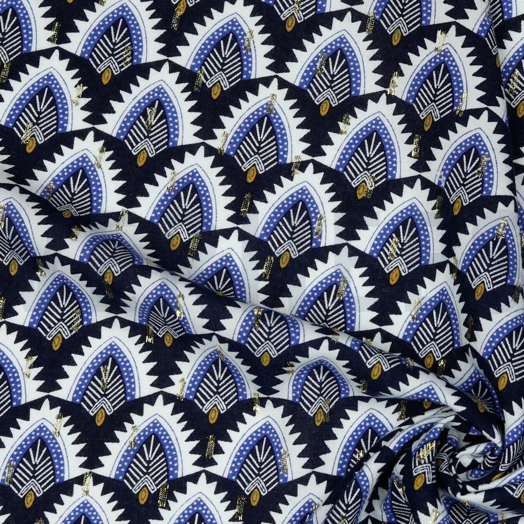 VISCOSE LUREX BOHEMIAN NAVY #3