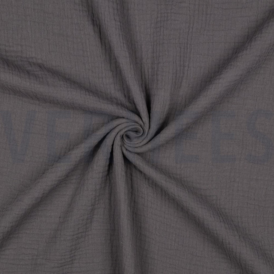 DOUBLE GAUZE DARK GREY #3