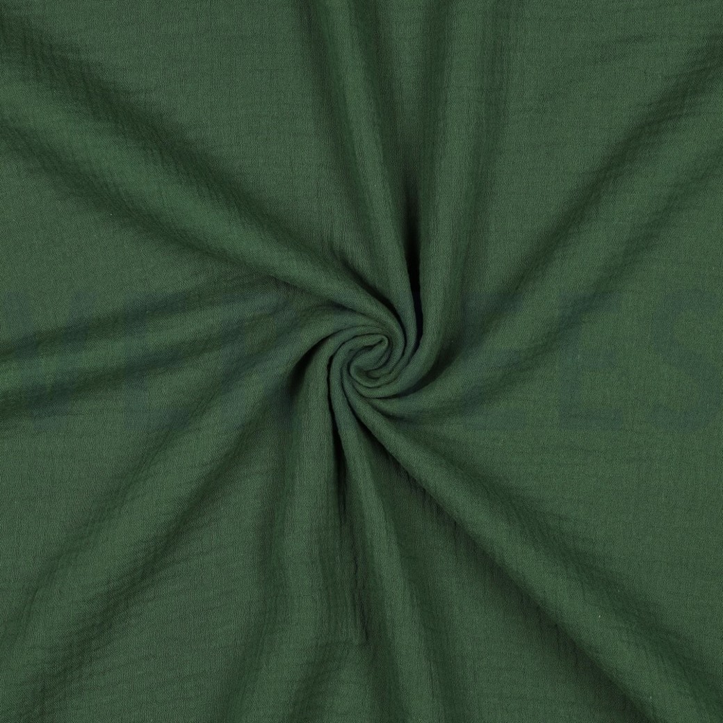 DOUBLE GAUZE DARK GREEN #3