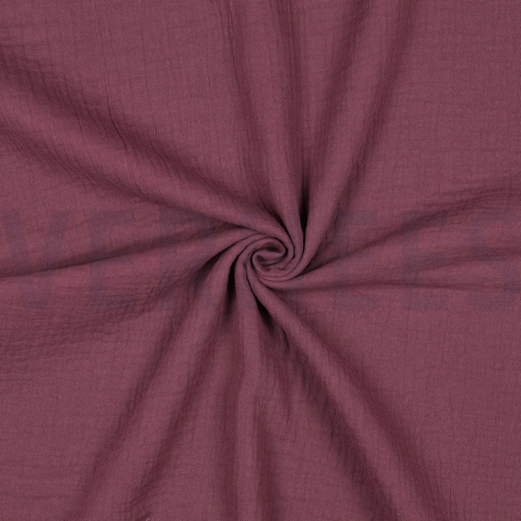 DOUBLE GAUZE AUBERGINE #3