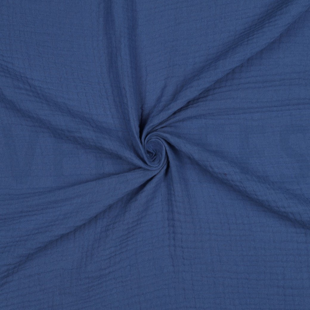 DOUBLE GAUZE MIDNIGHT BLUE #3