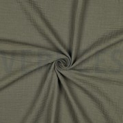 DOUBLE GAUZE DARK MOSS GREEN (thumbnail) #3