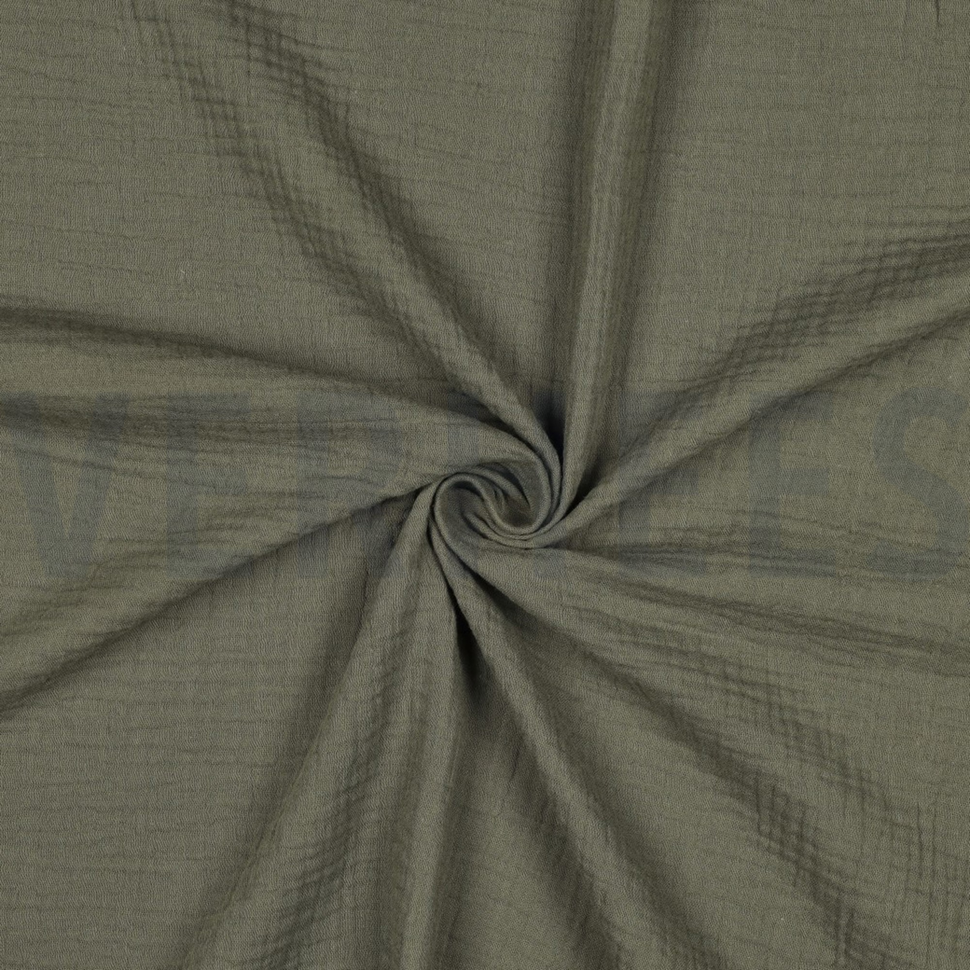 DOUBLE GAUZE DARK MOSS GREEN (high resolution) #3