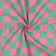 COATED COTTON CHECK GREEN / PINK (thumbnail) #3