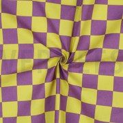 COATED COTTON CHECK YELLOW / PURPLE (thumbnail) #3
