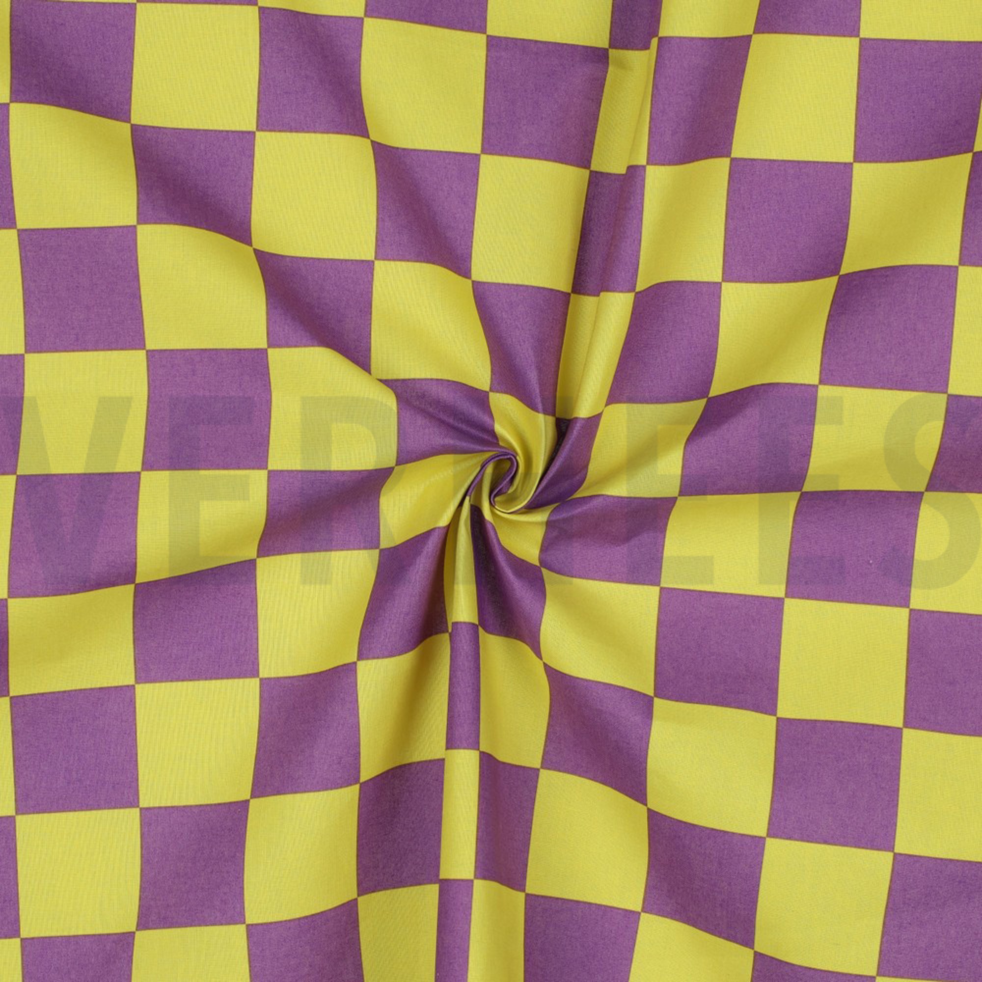 COATED COTTON CHECK YELLOW / PURPLE (high resolution) #3