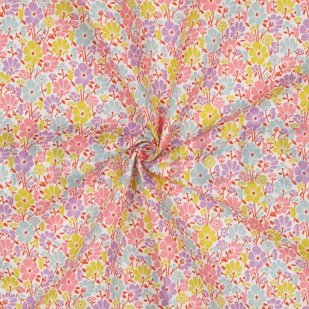 COATED COTTON FLOWERS WHITE #3