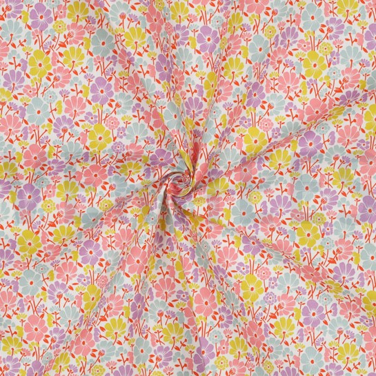 COATED COTTON FLOWERS WHITE #7