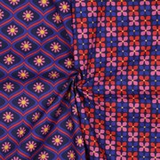 COATED COTTON FLOWERS NAVY (thumbnail) #3