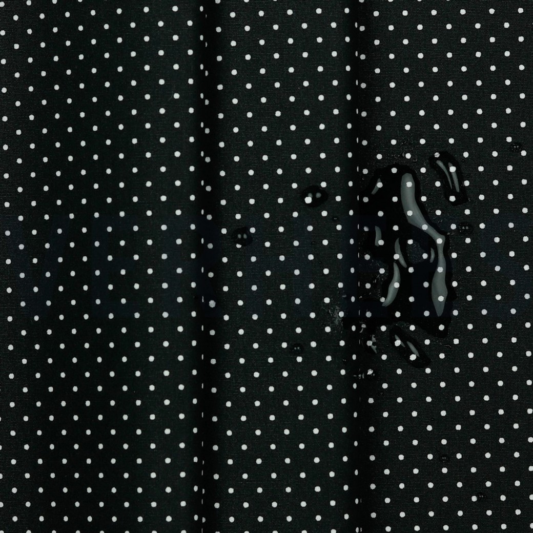 COATED COTTON PETIT DOTS BLACK #3