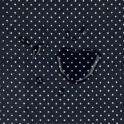 COATED COTTON PETIT DOTS NAVY (thumbnail) #3