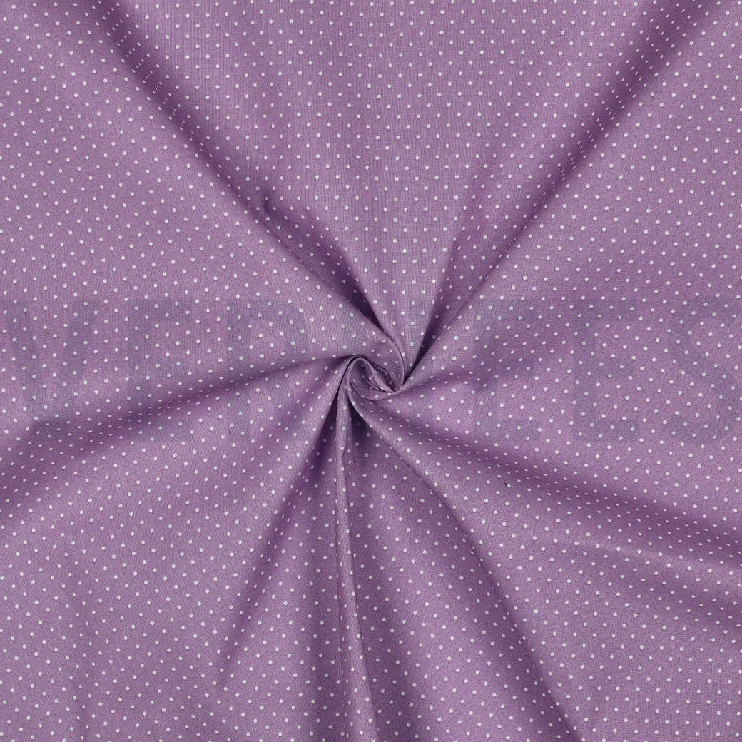 COATED COTTON PETIT DOTS LILAC #3