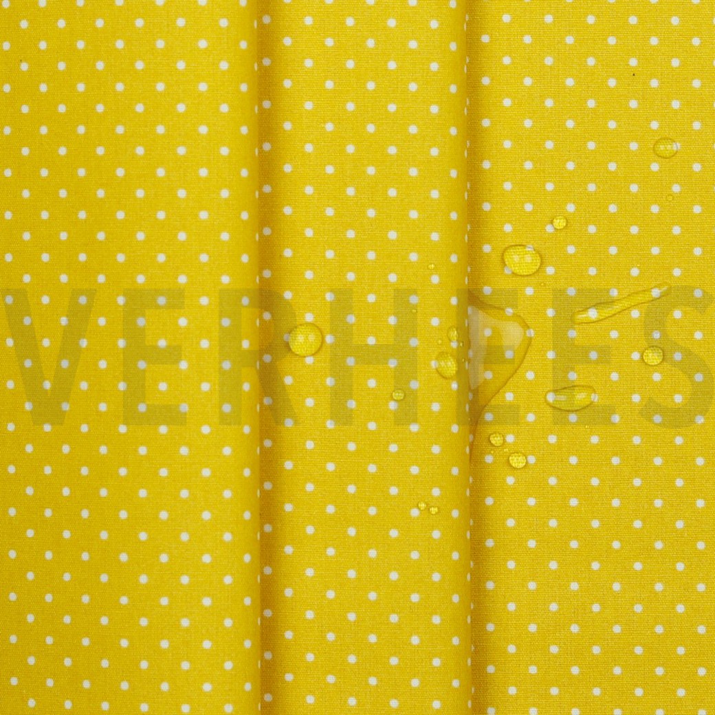 COATED COTTON PETIT DOTS YELLOW #3