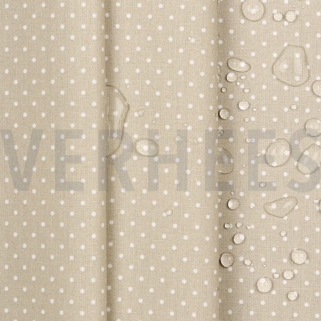 COATED COTTON PETIT DOTS SAND #3