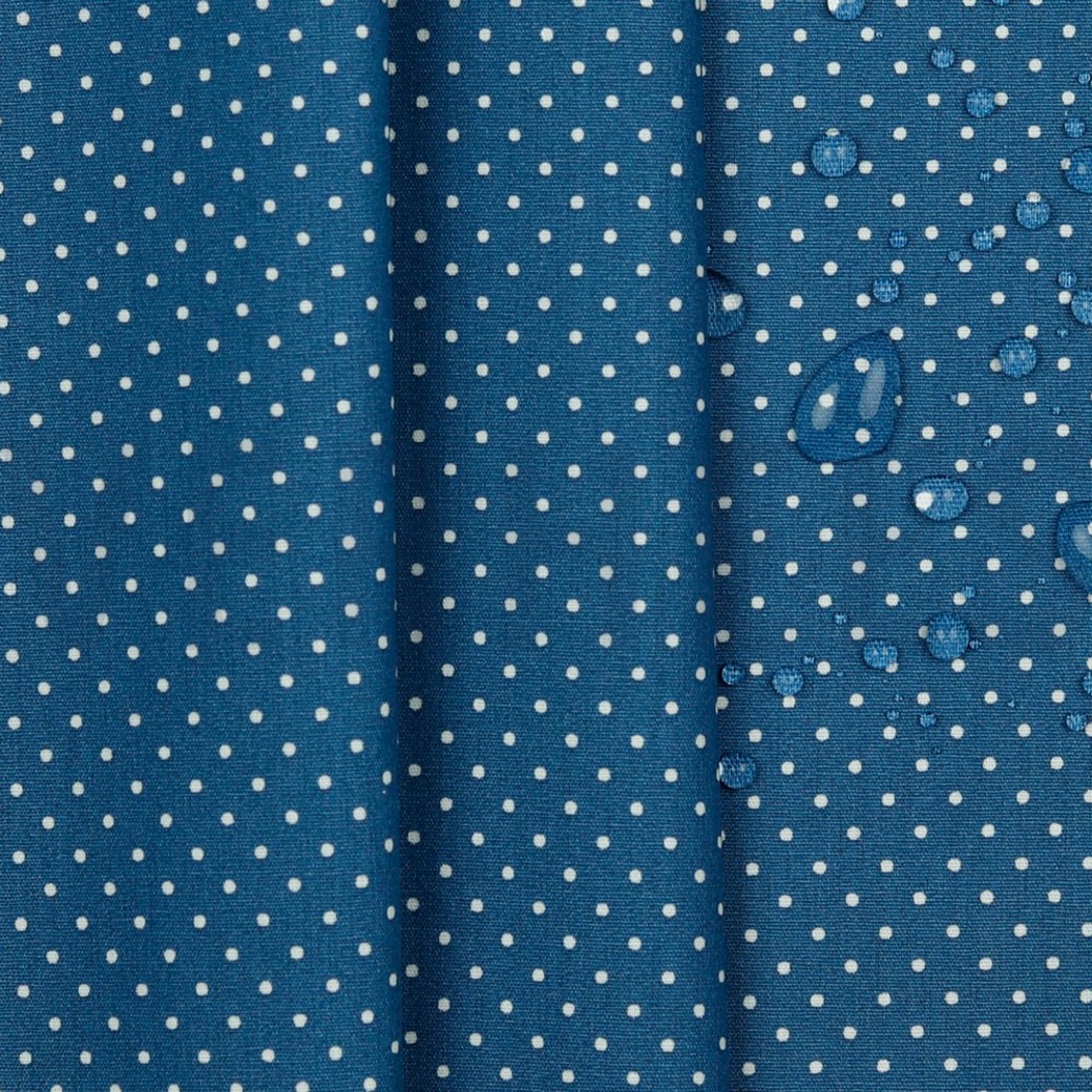 COATED COTTON PETIT DOTS BLUE #3