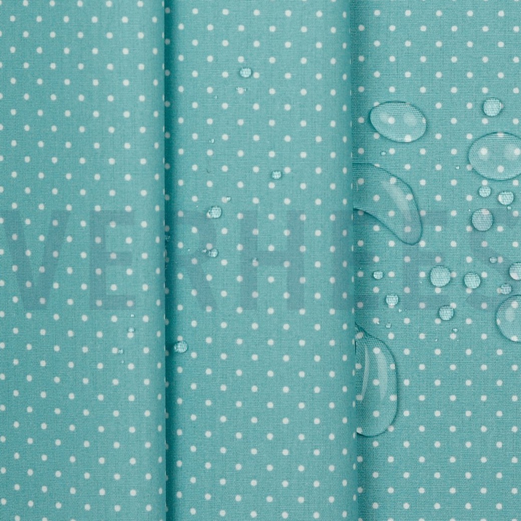 COATED COTTON PETIT DOTS OLD GREEN #3